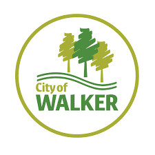 Crest of the city of Walker MI, where radon testing and radon mitigation are performed.