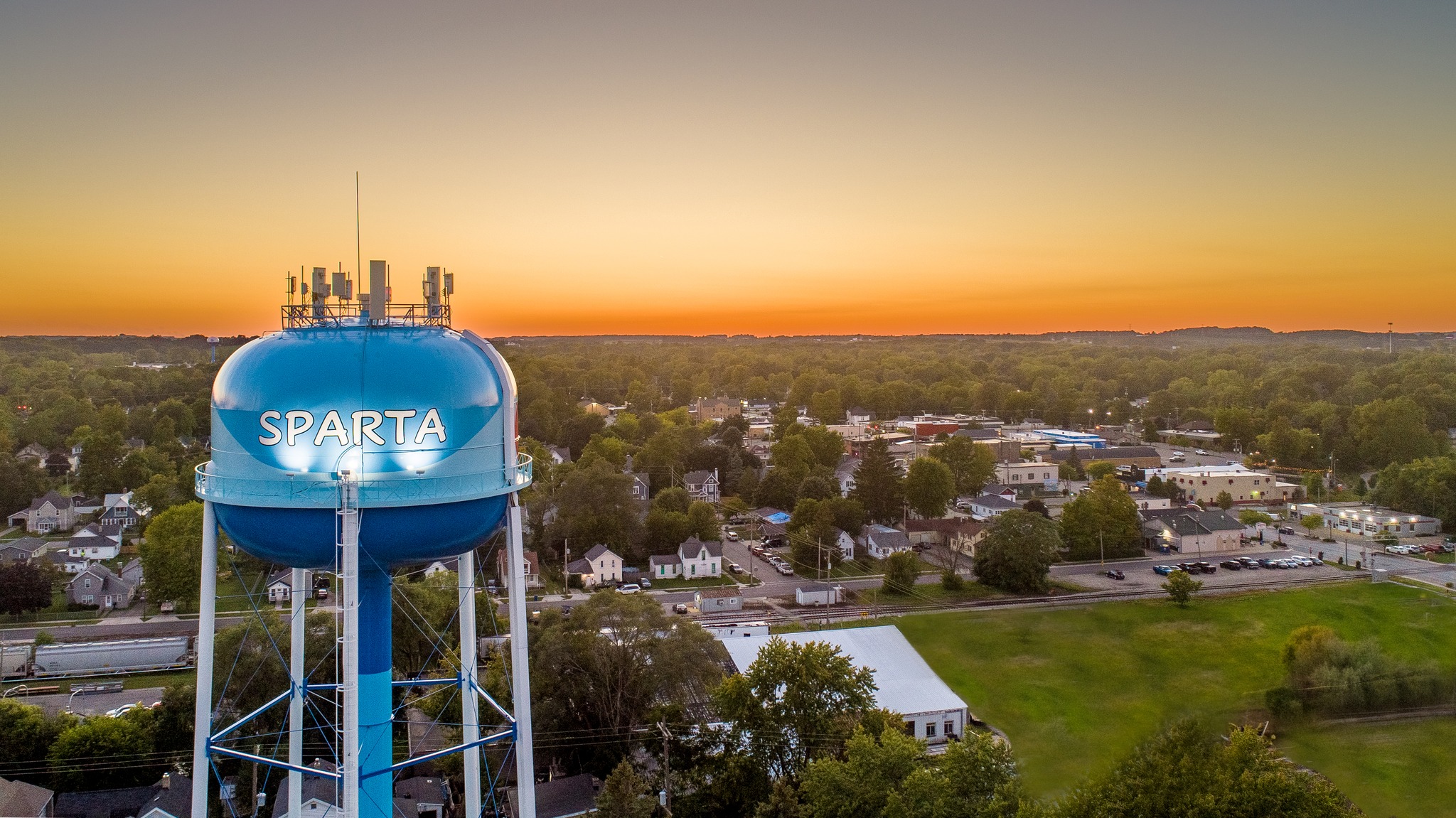 Village of Sparta MI where radon testing and radon mitigation is performed.